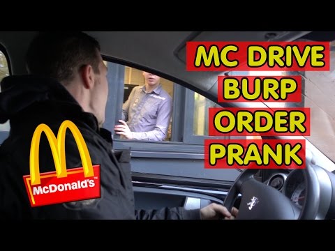 McDrive Burp Talking Order Prank