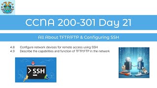 Free CCNA - All About TFTP/FTP & Configuring SSH - Day 21 - 30 Day CCNA Course Series