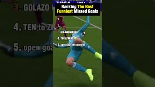Ranking The Best Funniest Missed Goal in FIFA #fifa #eagames #football #shorts