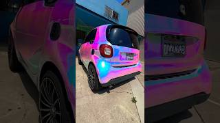 CHROME SMART CAR 😱 #chrome #smartcars #modified