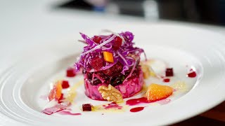 Beetroot Confit & Red Cabbage Salad – Bruno Albouze
