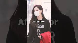 #diorqueen jisoo before and after looking #blackpink #bpjisoo