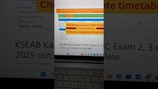 KSEAB Karnataka II PUC Exam 2, 3 dates 2025 out: Check complete #kseab #pucexam #examdate