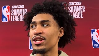 Dylan Harper Reacts To Facing Cooper Flagg And Spurs Win Against Mavs