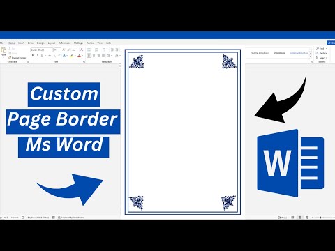 How to Make Own Custom Page Border in Microsoft Word| Page Border Design