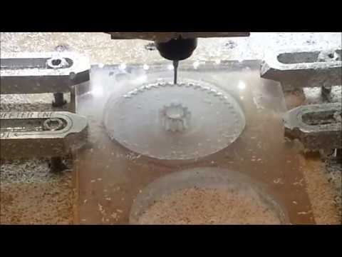 Doppelzahnrad aus Acrylglas / Double gear made of acrylic glass