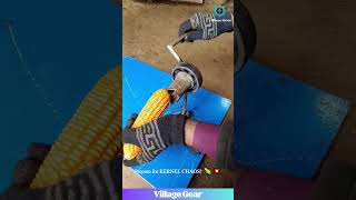 INSANE Gadget STRIPS Corn CLEAN in Seconds! 🤯 You NEED This! #corn #gadget #satisfying #viral