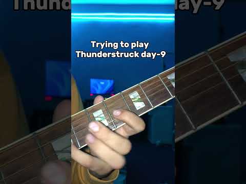 Its hard on acoustic 😭thunderstruck day-8 #thunderstruck