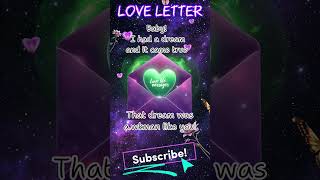 DM to DF 💌 Love letter to the love of my life! I had a dream N I'm not Mlk 💖😘🌷baby!that dream is You