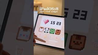 the cutest clock widgets for your iPad 🥺 MD Clock ⏰ #iPadOS18 #shorts #widget