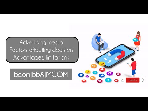 Advertising media, factors, advantages, limitations #importantquestions #bcom #bba #mcom #series #yt