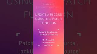 🗃 PowerApps Code: Patching  #powerapps