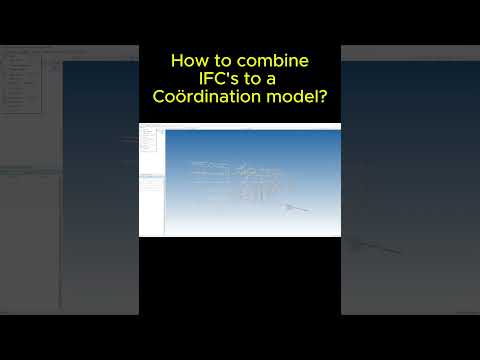 Become a BIM coördinator? create a coördination model in seconds.#bimworkflow #construction