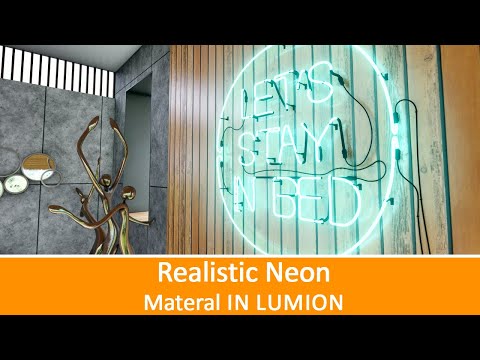 how to make Neon material in Lumion (emissive material in lumion)