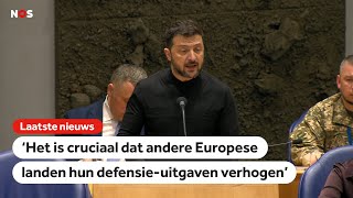 Zelensky spreekt Tweede Kamer toe: 'Oekraïne niet alleen laten'