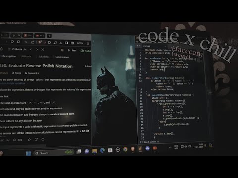studying DATA STRUCTURES & ALGORITHMS (w/ face cam + mechanical keyboard + music)
