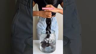 CURLY HAIR ICE BOWL HACK🧊FOR LESS FRIZZ #cocoandeve #curlyhair #curlyhairroutine #naturalhair