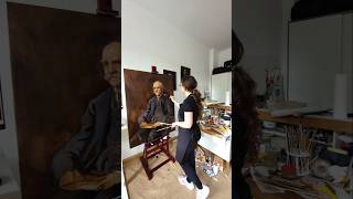 Join me painting a huge portrait in oil #oilportrait #painting #classicalart #legacy