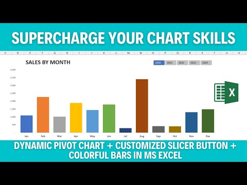 Use Pivot Chart with Slicer in excel - quick tutorial