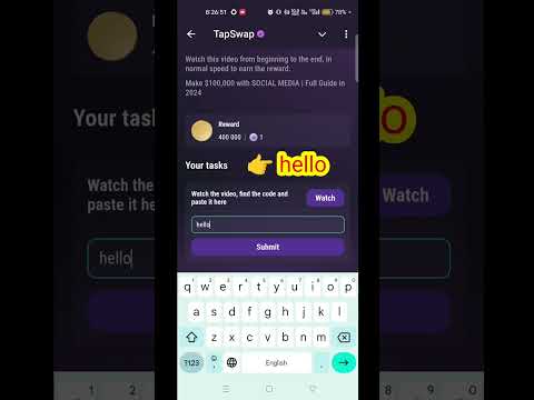 Make $100000 With SOCIAL MEDIA Tapswap Code. #tapswapdailycode