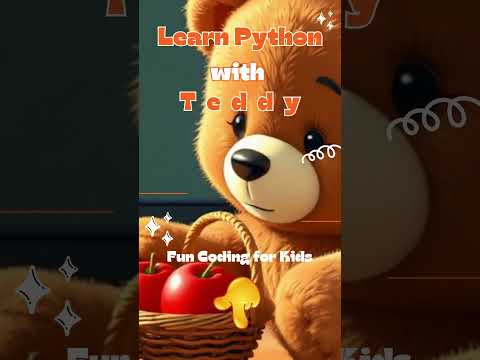 "Learn Python with Teddy! 🐻 Fun Coding for Kids 🎉"