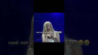 Who broke my Rosie heart ? 😭 #blackpink #rosé #shorts