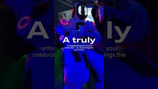 A truly unforgettable guest for your celebration — our robot brings the wow-factor!🚀