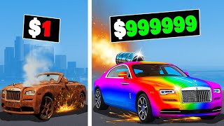 $1 to $1,000,000,000 ROLLS ROYCE in GTA 5!