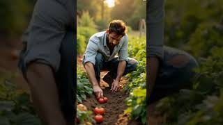 Lionel Messi worked hard to grow tomatoes😲🫡| #leo #messi #tomatoes #work #togrow#motivation #shorts