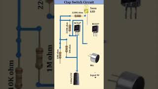 BC547 Clap switch circuit