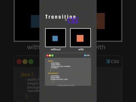 Tramsition in Css #coding #css #html  #transition