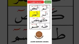 Recite Huroof Muqattaah | Part 1  #learnquran #arabicletters #arabiclanguage #tajweed #nooraniqaida