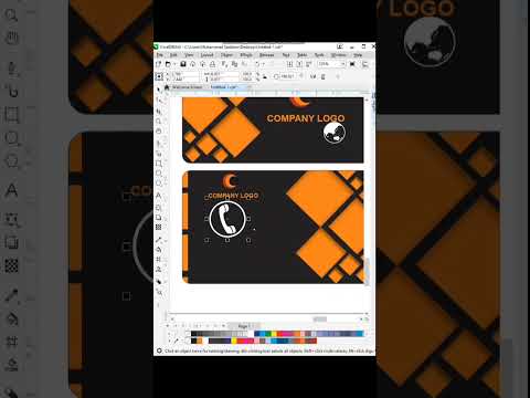 #coreldraw Make A Visiting Card Design #graphicdesigner #designing  #design #graphics.