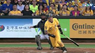 05/27 Lamigo vs 兄弟 賽後，恰恰彭政閔猛打賞，單場三支安打