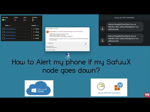 Safuu | SafuuX | Azure | How to create an Azure Alert if your node goes down?