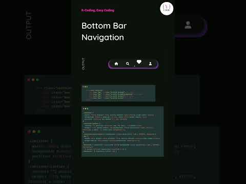 Bottom Bar Navigation  #coding #learnwebdev #programming #webdevbeginner #javascript