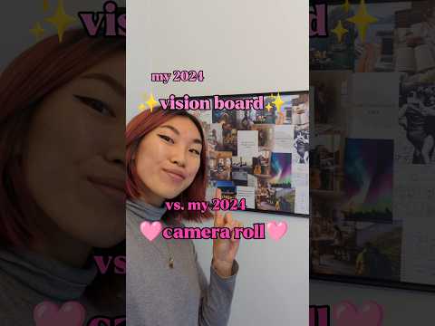 Vision Board vs. Camera Roll #manifestyourdreams #2024trends #newyearresolution