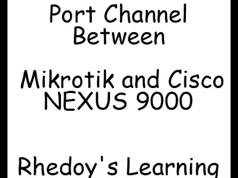How to Configure port channel cisco 9000 series