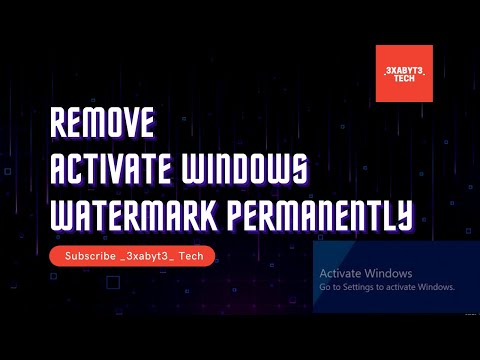 How to remove activate windows watermark | windows 10 | watermark | microsoft | _3xabyt3_ Tech