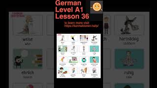 Level A1. Lesson 36 #learngerman