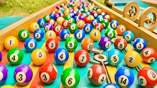 Marble Run ASMR With Dual Elevator & Jumping Loop Course Race ASMR Rollercoaster