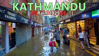 🇳🇵 KATHMANDU After Heavy Rainfall in Nepal 2025 Kathmandu City Tour around Thamel Area 🇳🇵