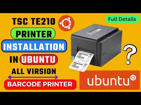 How to install TSC Thermal Printer in Ubuntu | Barcode Printer Install in Ubuntu @howtechnews