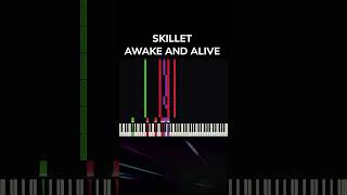 Skillet - Awake And Alive (Synthesia Bass Guitar Piano) #skillet #piano #instrumental
