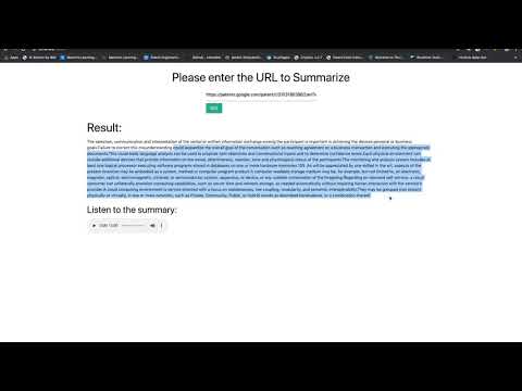 Make Happy #3: Audio-Summarizer system