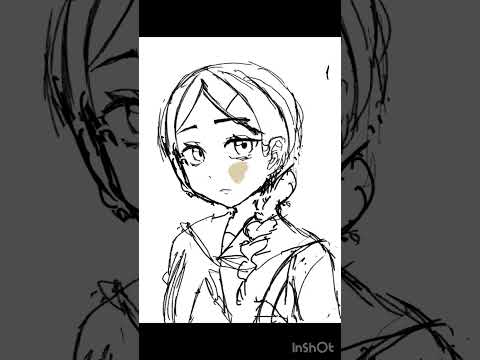 （再投稿）眼鏡っ娘#イラストメイキング#小5