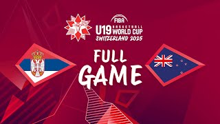 Group Phase | Serbia v New Zealand | FIBA U19 Basketball World Cup 2025