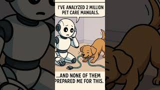 #funnyshorts   #robotvshuman   #petcomedy    #aiproblems      #ViralShorts  #doghumor   #robotjokes
