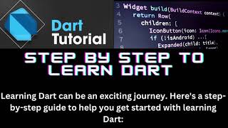 Step by step to learn dart