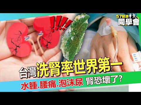 【精選】台灣洗腎率「世界第一」！3早期徵兆「水腫、腰痛、泡沫尿」恐腎臟壞了？！@57healthy